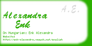 alexandra enk business card